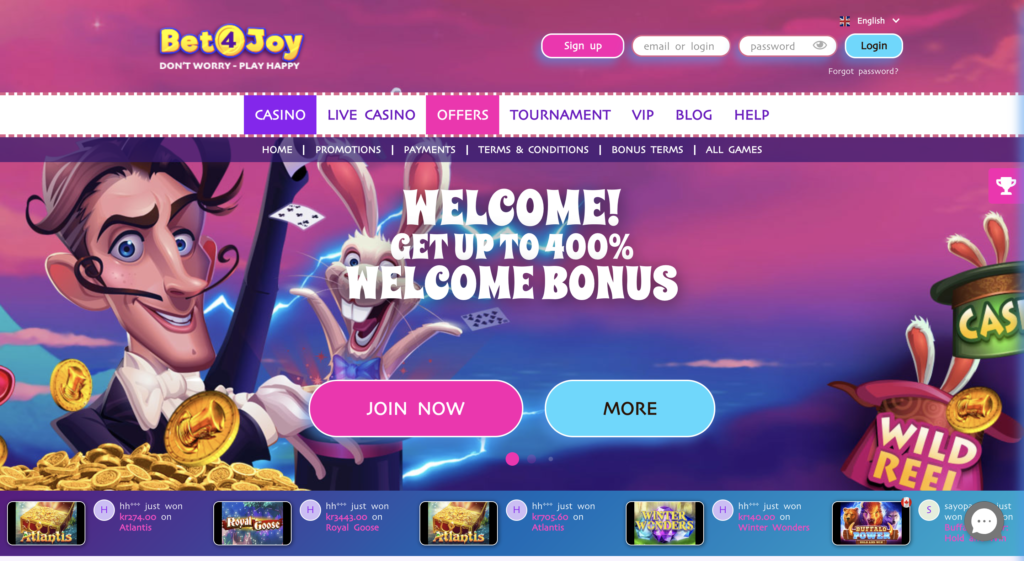 bet4joy casino review