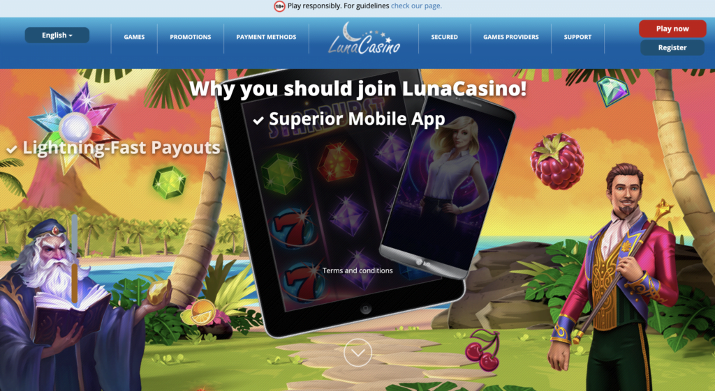 luna casino review